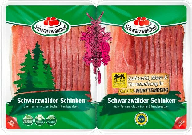 Schwarzwaldhof Schwarzwälder Schinken geschnitten