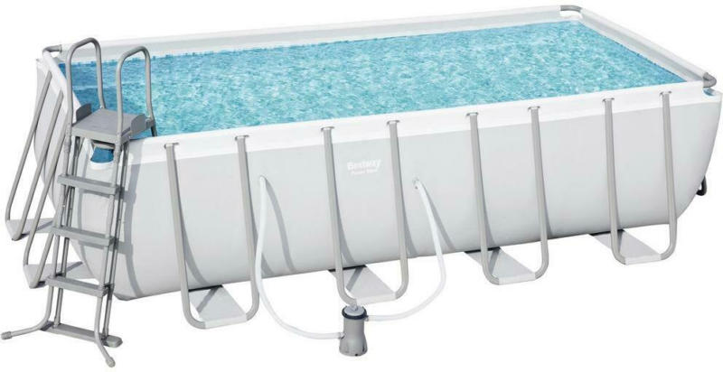 Stahlrahmenpool Power Steel mit Leiter 488x244x122cm 56670