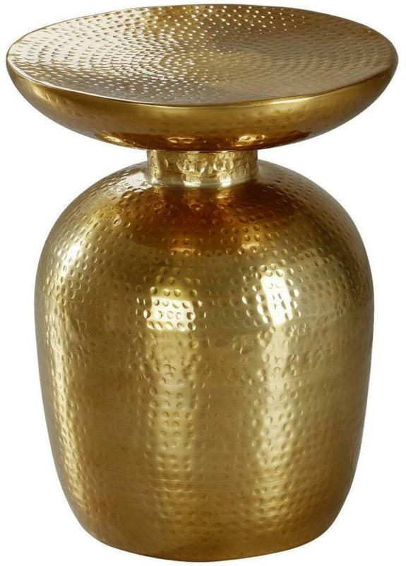 Beistelltisch Orientalisch Delyla, Goldfarben