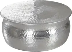 Couchtisch 'WL5.451' , Ø ca. 75 cm, silber