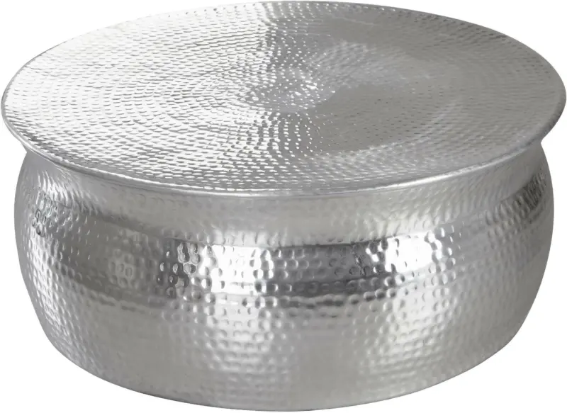 Couchtisch 'WL5.451' , Ø ca. 75 cm, silber