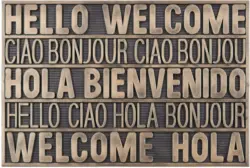 Fußmatte Welcome in Kupferfarben ca.40x60cm