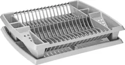 Geschirrabtropfkorb Helge in Silberfarben