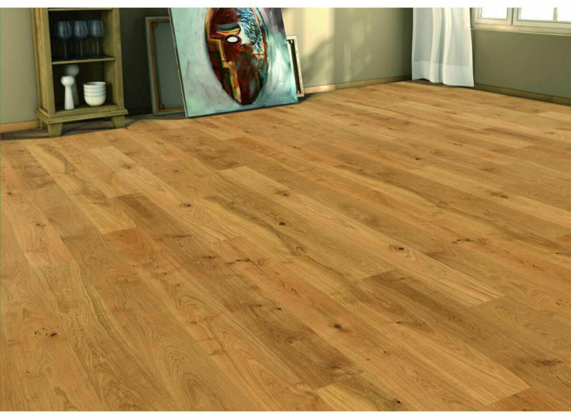 Fertigparkett „Deluxe“ Landhausdiele Eiche, versiegelt