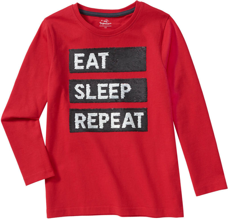 Jungen Langarmshirt mit Wendepailletten (Nur online)