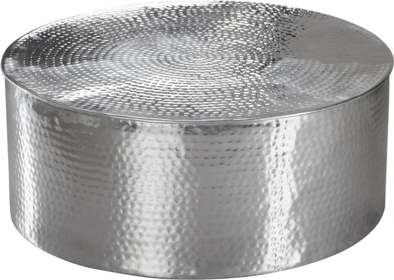 Couchtisch 'WL5.484' , Ø ca. 75 cm, silber