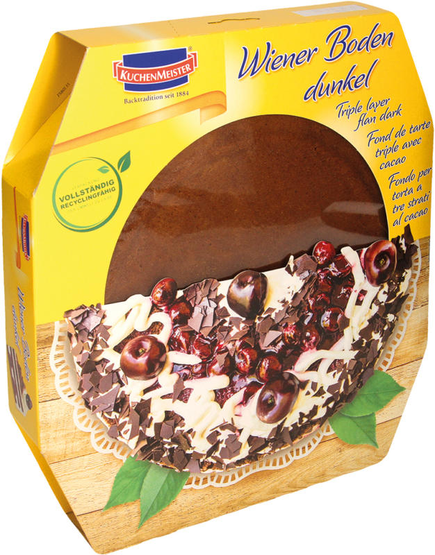 Wiener Boden (Tortenboden) dunkel/ 3 Schichten