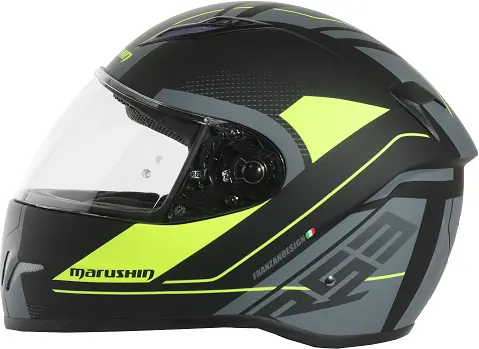 Marushin FullFace RS3, Techno Black Fluo Yellow XXL