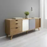 mömax Dornbirn - Ihr Trendmöbelhaus in Dornbirn Sideboard 'Jillian', eschefarben/grau/weiß