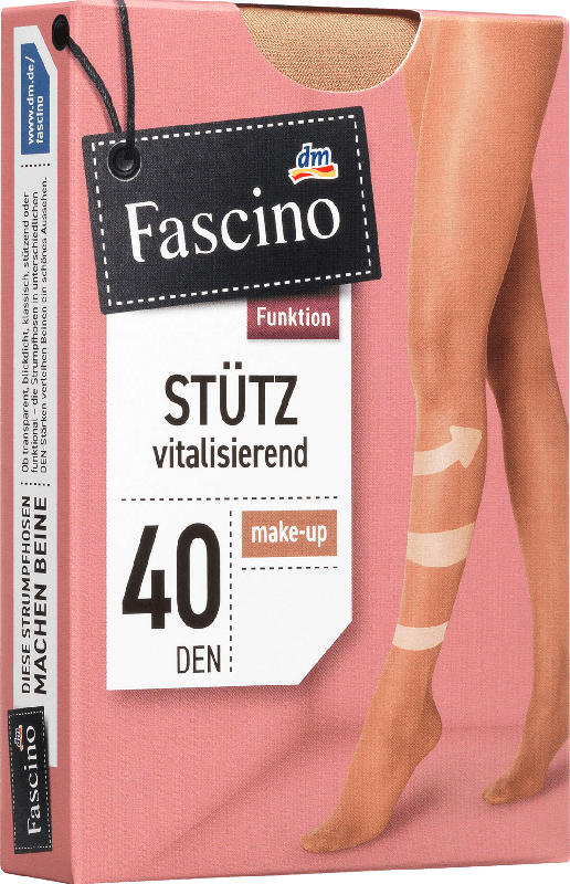 Fascino Stütz Strumpfhose 40 den, Gr. 42/44, make-up