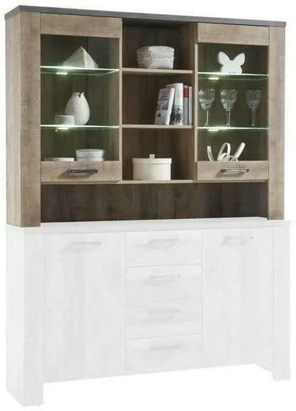 Kommodenaufsatz 'Edmonton' , eiche