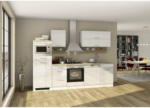 Möbelix Küchenzeile Mailand mit Geräten 280 cm Weiß Elegant