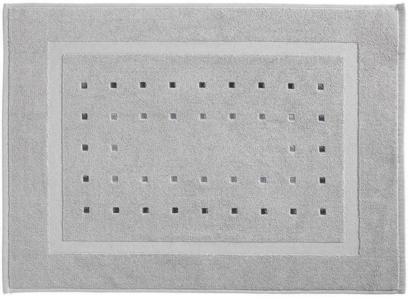 Badematte 50/70 cm Silberfarben