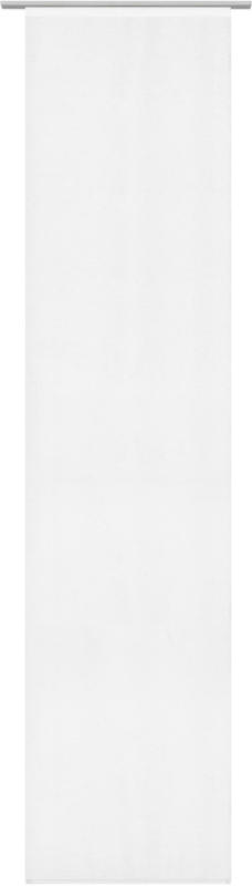 Flächenvorhang Uni in Weiß ca. 60x245cm