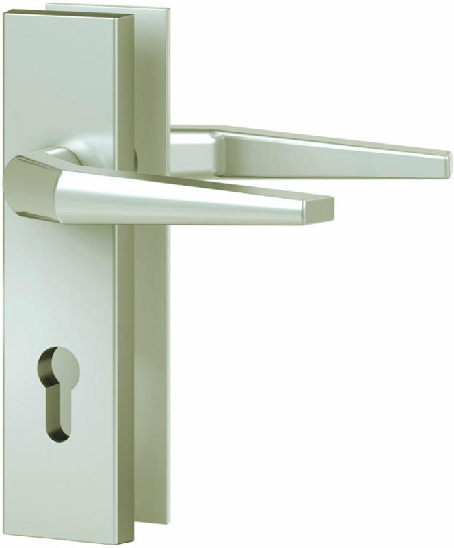 Drücker-Schutzbeschlag „ES0 VMS“, 72x8mm, 12mm, PZ, F2, Kurzschild eckig