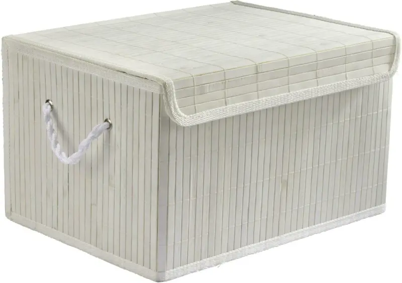 Korb Bamboo White ca. 41x31x24cm