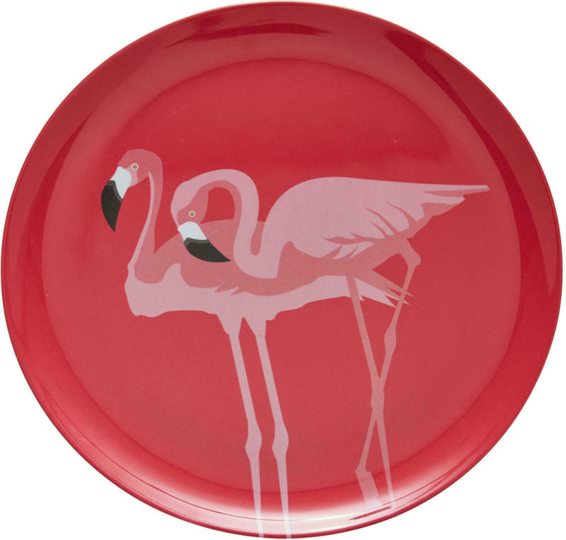 Speiseteller Flamingo Couple in Pink