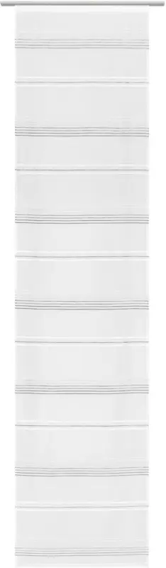 Flächenvorhang Louis Grau/Weiß 60x245cm