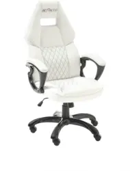 Gamingstuhl in Weiß/Schwarz