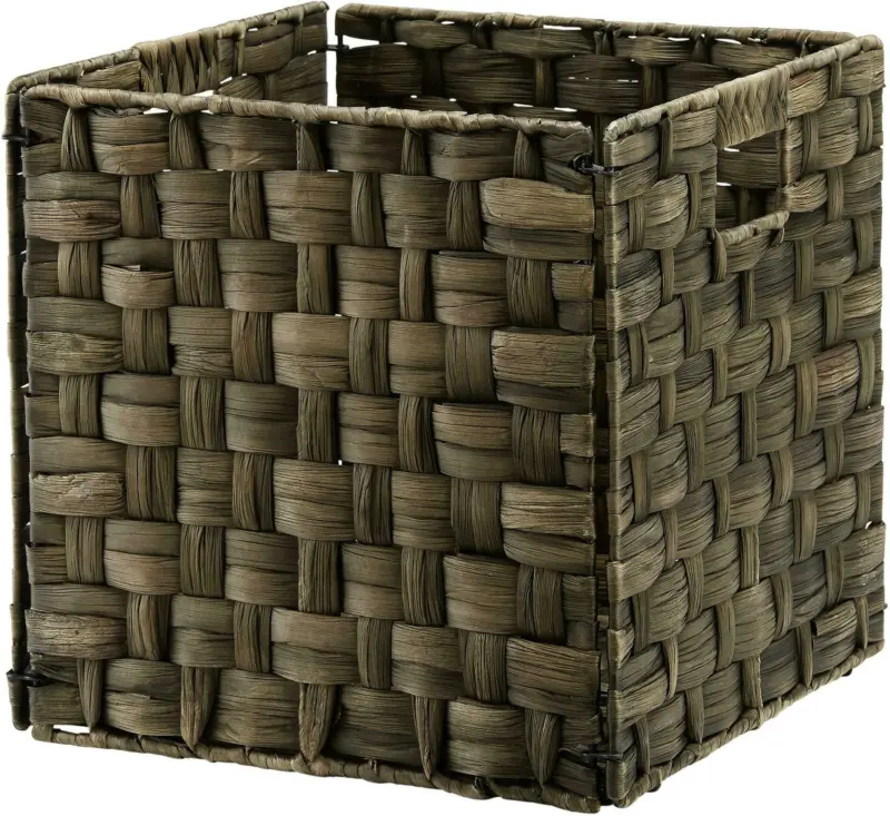 Regalkorb Lilo in Schwarz gewaschen