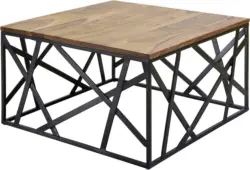 Couchtisch 'Bekal' , ca. 60x60 cm, aus Sheesham