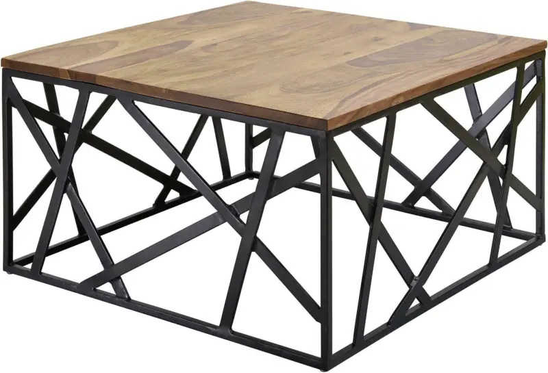 Couchtisch 'Bekal' , ca. 60x60 cm, aus Sheesham