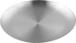 Kerzenteller Aurora aus Edelstahl in Silber