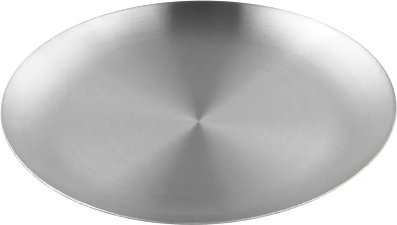 Kerzenteller Aurora aus Edelstahl in Silber