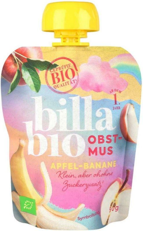 BILLA Bio Obstmus Apfel-Banane