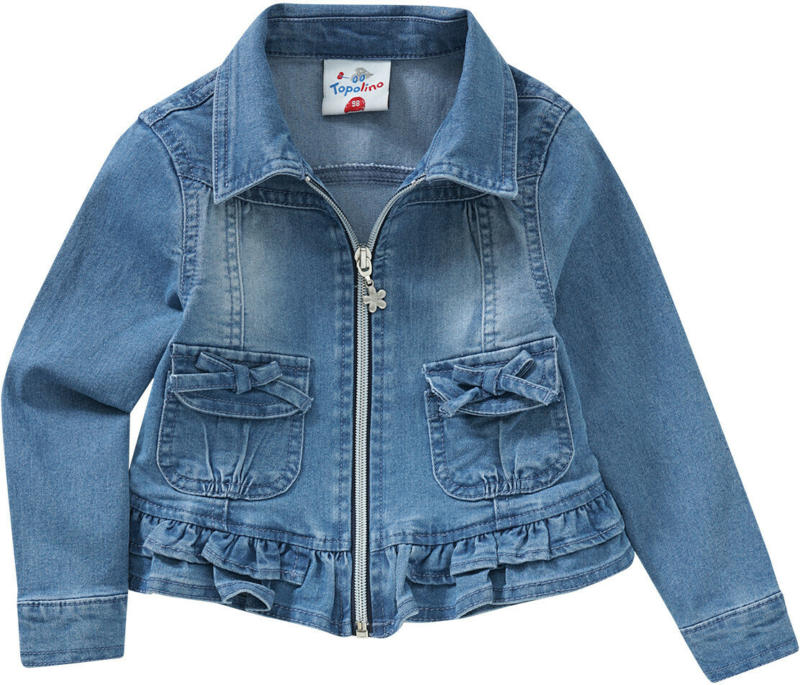Mädchen Jeansjacke mit Volant (Nur online)