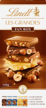 Denner Tablettes de chocolat Les Grandes Lindt, Fan Box, différentes sortes, 5 x 150 g - au 12.06.2023