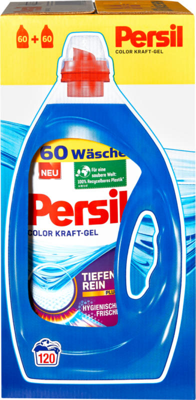 Persil Flüssigwaschmittel Color, 2 x 60 Waschgänge, 2 x 3 Liter