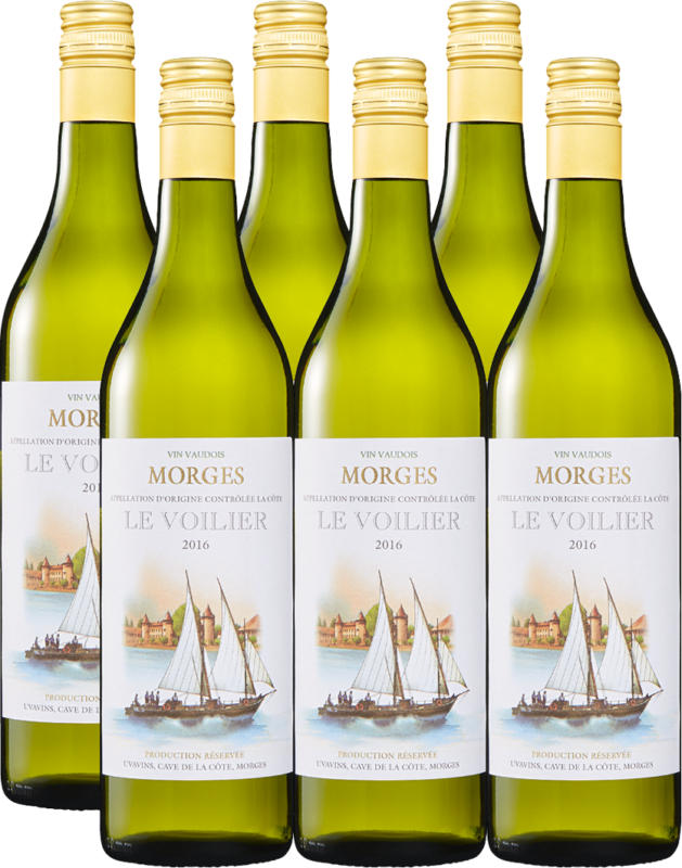 Le Voilier Morges AOC La Côte, 2020, Waadt, Schweiz, 6 x 70 cl