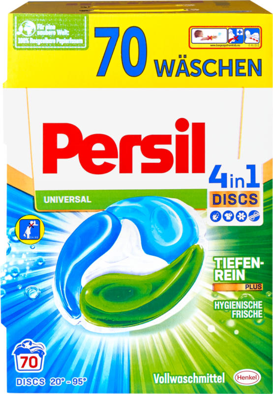 Persil Waschmittel Universal Discs 4in1, 2 x 35 Waschgänge, 1,75 kg