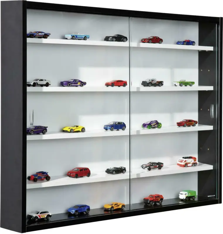 Hängevitrine in Schwarz