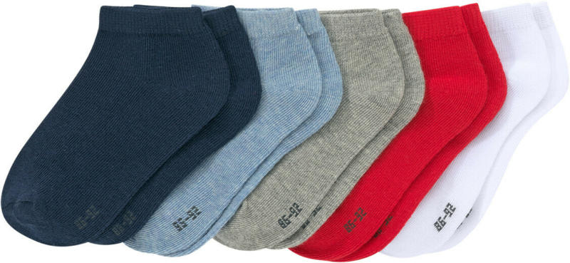 5 Paar Jungen Sneaker-Socken im Set (Nur online)