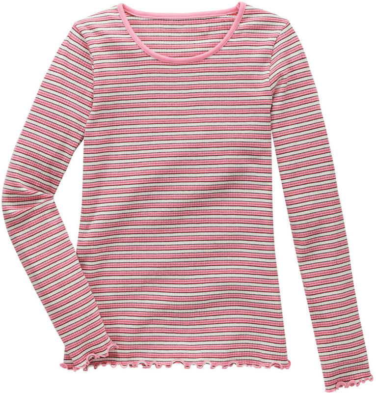 Mädchen Langarmshirt mit Effektgarn (Nur online)