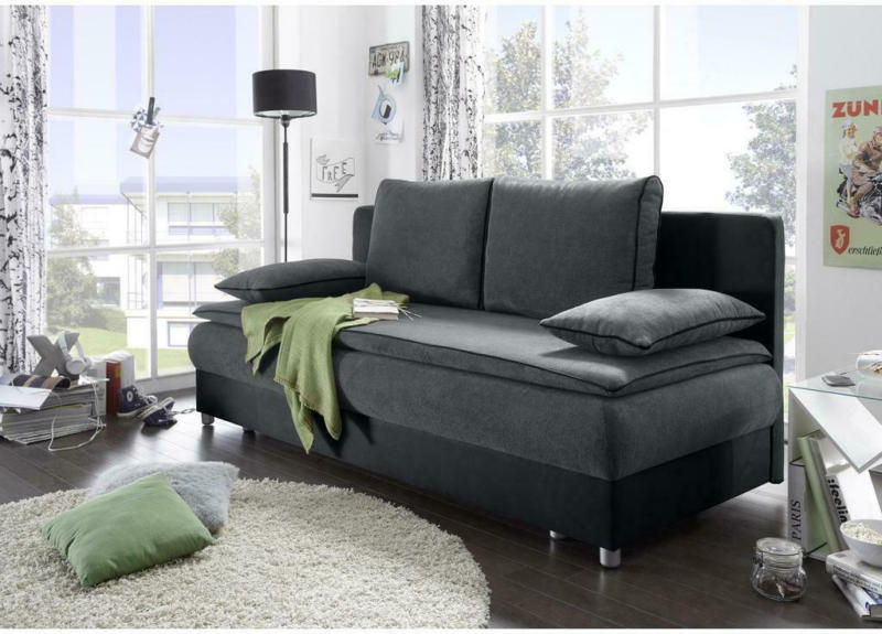 2-Sitzer-Sofa mit Schlaffunkt. und Bettkasten Svenja Anthrazit