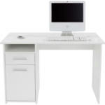 Möbelix Schreibtisch mit Stauraum B 110cm H 74cm Palermo, Weiß