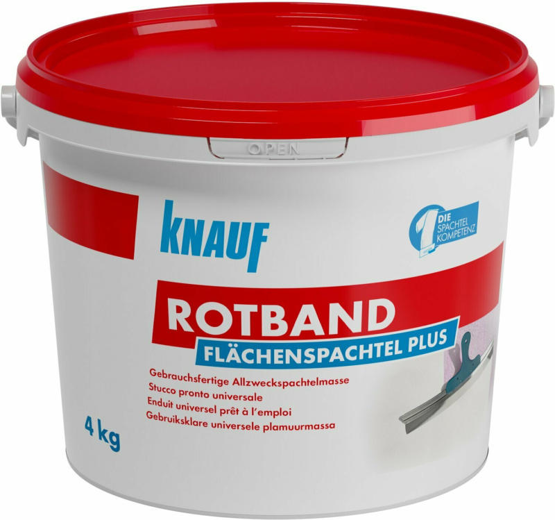 Knauf Rotband Flächenspachtel Plus 4 kg