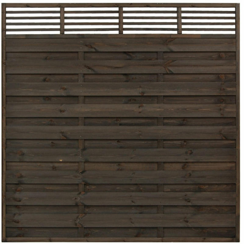 Sichtschutzzaun Element Wien Grau 180 cm x 180 cm