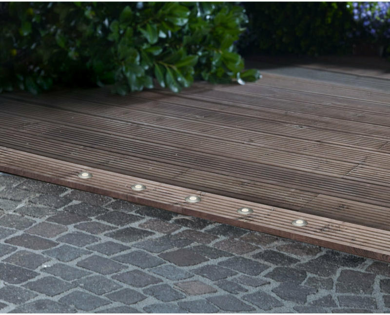 LED-Bodeneinbauleuchte Budoni Rund 5er-Set EEK: A-A++