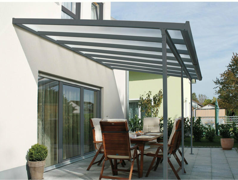 Terrassenüberdachung Bausatz (BxT) 546 cm x 306 cm Anthrazit
