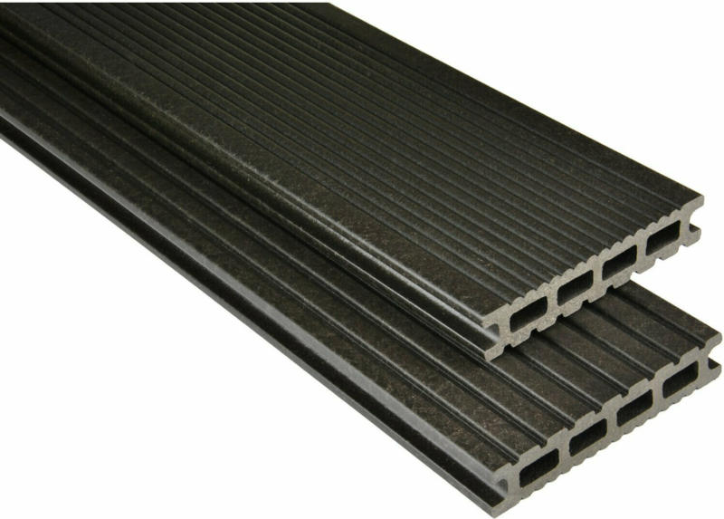 Kovalex WPC Terrassendiele matt Anthrazit 2,6 cm x 14,5 cm x 300 cm