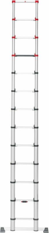 Hailo Aluminium Sicherheits-Teleskopleiter FlexLine 380 13-stufig
