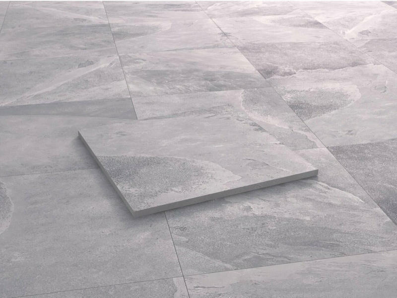Terrassenplatte Feinsteinzeug Ardesia Ash 60 x 60 x 2 cm 2 Stück