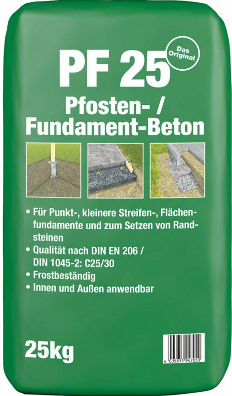 Pfosten- und Fundamentbeton PF25