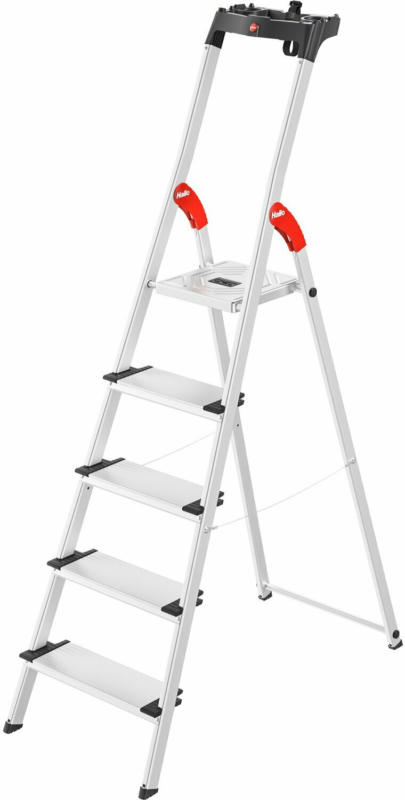 Hailo Alu-Haushaltsleiter XXL EasyClix 5-stufig