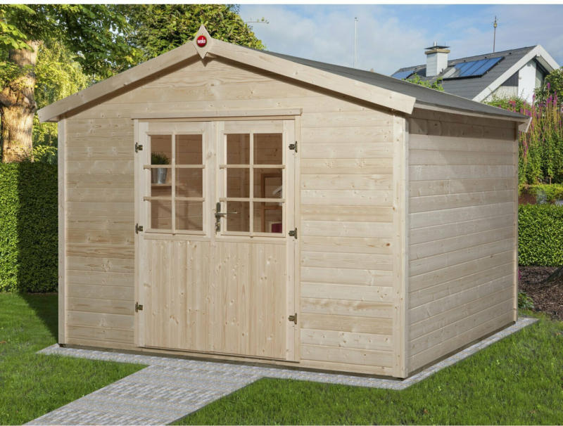 Weka Holz-Gartenhaus Ravenna B Natur BxT: 300 cm x 205 cm