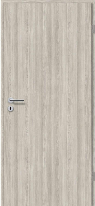 Zimmertür CPL Eiche Silber Nachb. (GLN38) 86 cm x 198,5 cm Anschlag R